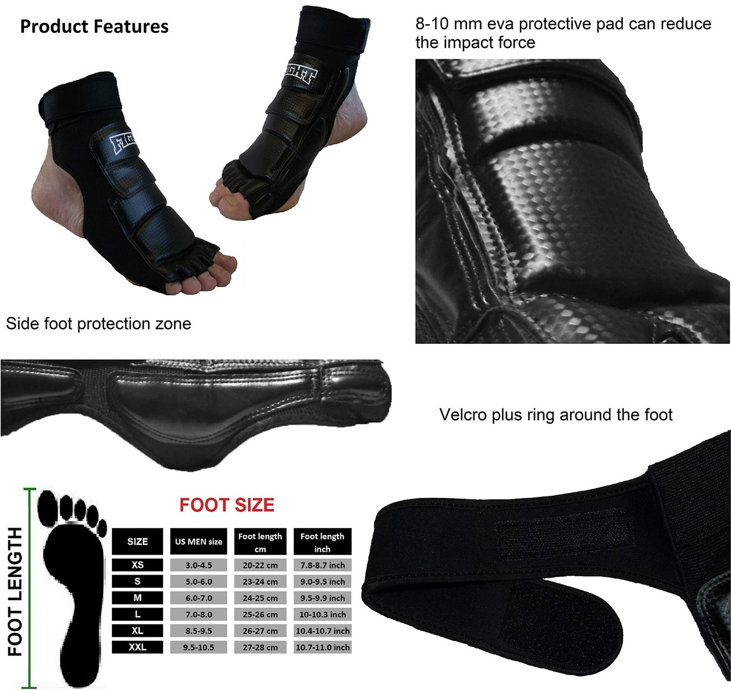 Sparring Set MMA Gloves Hand Foot Protector Taekwondo Sparring Gear for Marti...