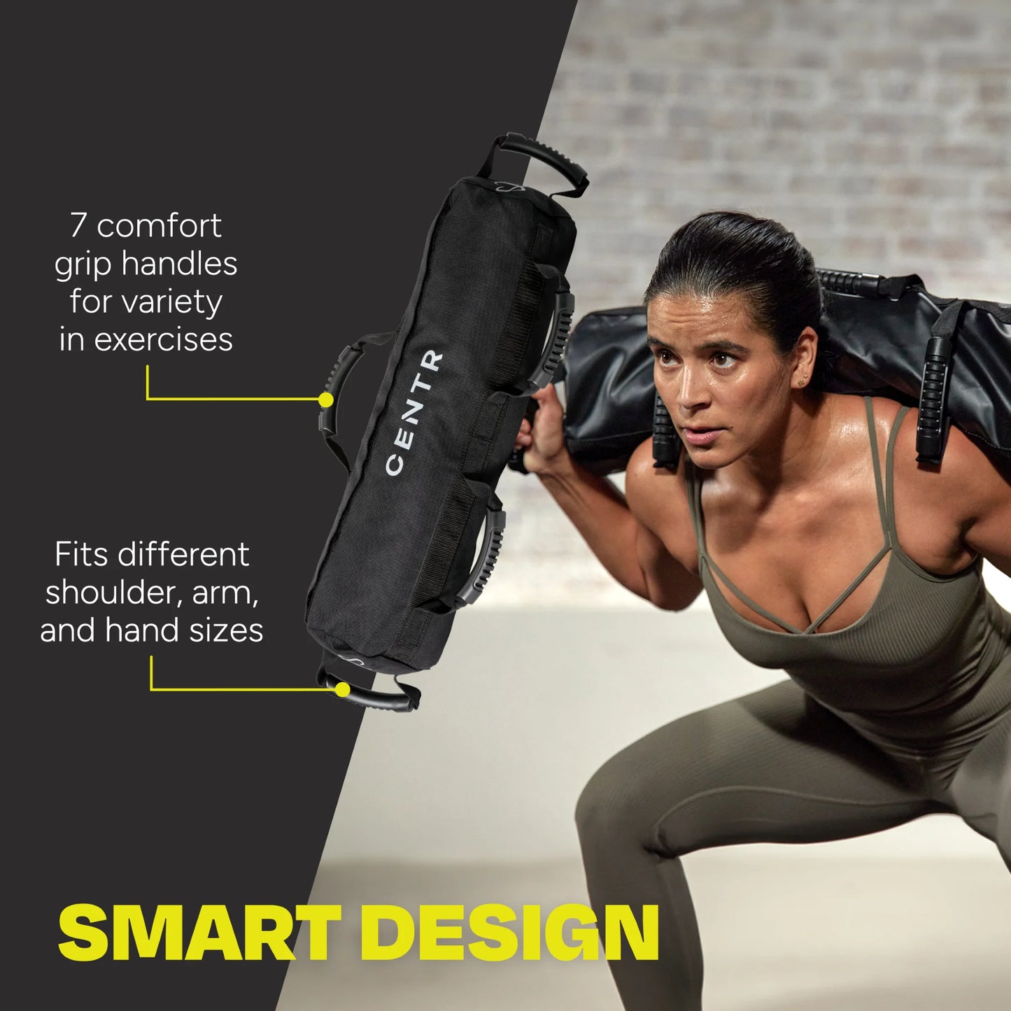 by Chris Hemsworth Large Sandbag and Two Inserts, 24 In, Nylon, with 3-Month Digital Membership