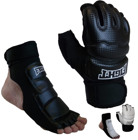 Sparring Set MMA Gloves Hand Foot Protector Taekwondo Sparring Gear for Marti...
